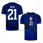 Camiseta Estados Unidos Jugador Weah Segunda 2022