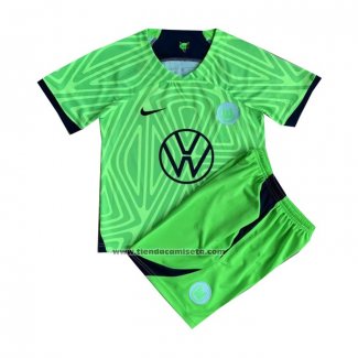 Camiseta Wolfsburg Primera Nino 2022-23