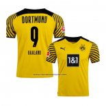 Primera Camiseta Borussia Dortmund Jugador Haaland 2021-22