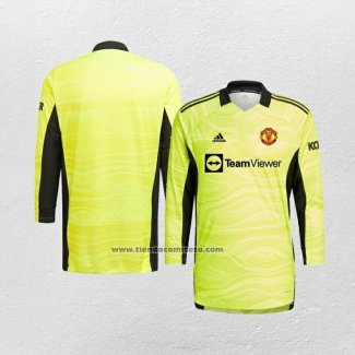 Primera Portero Camiseta Manchester United Manga Larga 2021-22