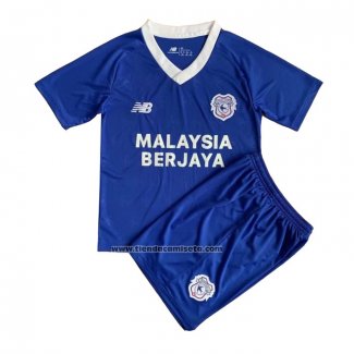 Camiseta Cardiff City Primera Nino 2022-23