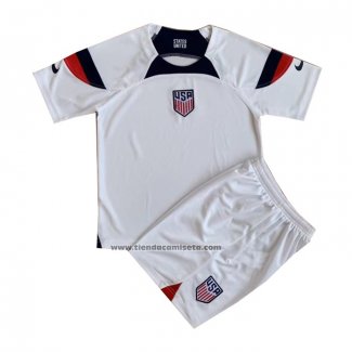 Camiseta Estados Unidos Primera Nino 2022