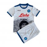 Maradona Special Camiseta Napoli Nino 2021-22 Blanco