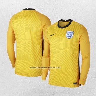 Portero Camiseta Inglaterra Manga Larga 2020-21 Amarillo