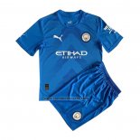 Portero Camiseta Manchester City Nino 2022-23 Azul