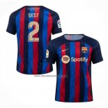 Primera Camiseta Barcelona Jugador Dest 2022-23
