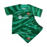 Camiseta Barcelona Portero Nino 2023-24 Verde