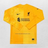 Portero Camiseta Liverpool Manga Larga 2021-22 Amarillo