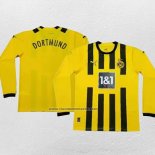 Primera Camiseta Borussia Dortmund Manga Larga 2022-23