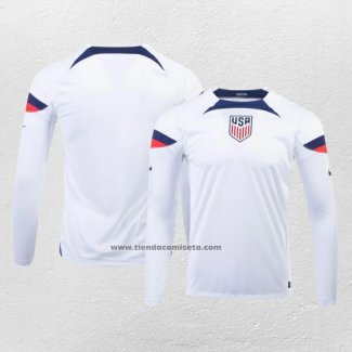 Primera Camiseta Estados Unidos Manga Larga 2022