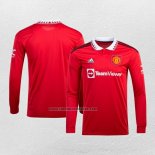 Primera Camiseta Manchester United Manga Larga 2022-23