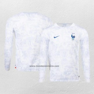 Camiseta Francia Segunda Manga Larga 2022