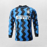 Primera Camiseta Inter Milan Manga Larga 2020-21