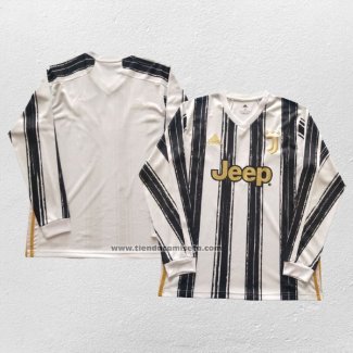 Primera Camiseta Juventus Manga Larga 2020-21