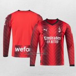 Camiseta AC Milan Primera Manga Larga 2023-24