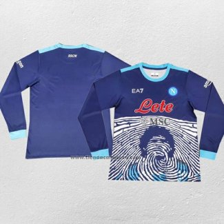 Maradona Special Camiseta Napoli Manga Larga 2021-22