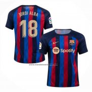 Primera Camiseta Barcelona Jugador Jordi Alba 2022-23