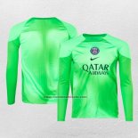 Camiseta Paris Saint-Germain Portero Manga Larga 2022-23 Verde