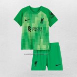 Portero Camiseta Liverpool Nino 2021-22 Verde