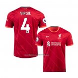 Primera Camiseta Liverpool Jugador Virgil 2021-22