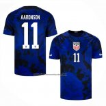 Camiseta Estados Unidos Jugador Aaronson Segunda 2022