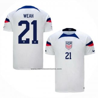 Camiseta Estados Unidos Jugador Weah Primera 2022