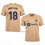 Segunda Camiseta Barcelona Jugador Jordi Alba 2022-23