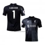 Portero Camiseta Liverpool Jugador A.Becker 2021-22 Negro