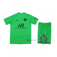 Portero Camiseta Paris Saint-Germain Nino 2021-22 Verde
