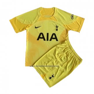 Portero Camiseta Tottenham Hotspur Nino 2022-23 Amarillo