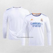 Primera Camiseta Real Madrid Manga Larga 2021-22