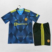 Tercera Camiseta Manchester United Nino 2021-22