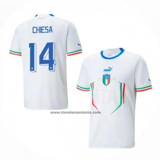 Camiseta Italia Jugador Chiesa Segunda 2022