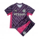 Camiseta Manchester City Portero Nino 2023-24 Purpura