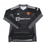 Portero Camiseta Manchester United Manga Larga 2021-22 Negro