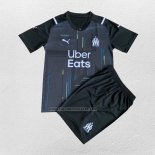 Portero Camiseta Olympique Marsella Nino 2021-22 Negro