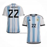 Primera Camiseta Argentina Jugador L.Martinez 2022