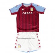 Primera Camiseta Aston Villa Nino 2021-22