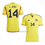 Primera Camiseta Colombia Jugador L.Diaz 2022