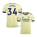 Segunda Camiseta Arsenal Jugador Xhaka 2021-22