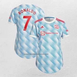 Segunda Camiseta Manchester United Jugador Ronaldo Mujer 2021-22