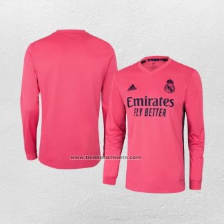 Segunda Camiseta Real Madrid Manga Larga 2020-21