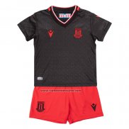 Segunda Camiseta Stoke City Nino 2022-23 Negro