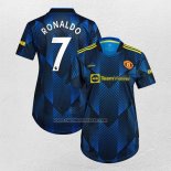 Tercera Camiseta Manchester United Jugador Ronaldo Mujer 2021-22