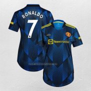 Tercera Camiseta Manchester United Jugador Ronaldo Mujer 2021-22