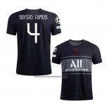 Tercera Camiseta Paris Saint-Germain Jugador Sergio Ramos 2021-22