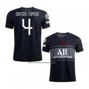 Tercera Camiseta Paris Saint-Germain Jugador Sergio Ramos 2021-22