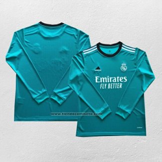 Tercera Camiseta Real Madrid Manga Larga 2021-22