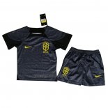 Camiseta Brasil Portero Nino 2022 Negro