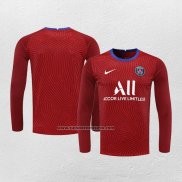 Portero Camiseta Paris Saint-Germain Manga Larga 2020-21 Rojo